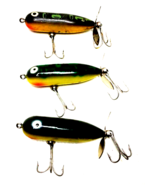 Heddon Baby Torpedo Fishing Lures Lot Of 3 Vintage 2.5” - $25.00