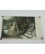 1907 Saco Lake in White Mountains , N.H. Old Stone steps and boat dock. - £4.05 GBP