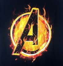 Avengers Marvel Comics Assemble T-shirt Official Short Sleeve Fire A Log... - £9.25 GBP
