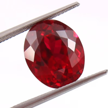 6.85 Ct Natural Red RUBY CERTIFIED Oval Cut Loose Gemstone Birthstone Gift Her - £49.35 GBP