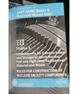 2007 ASME BOILER AND PRESSURE VESSEL CODE III DIVISION 3 - $6,512.15 MXN
