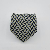 Brooks Brothers 346 Silk Men&#39;s Tie. Yellow White Blue Necktie 57&quot; x 4&quot; Formal  - £10.40 GBP