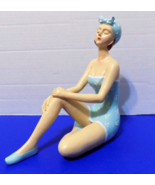 NEW Bathing Beauty Figurine Statue Miami Beach Art Deco Style Beach Lady - £37.95 GBP