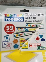 New-Teacher’s Classroom Decor. Shapes/Colors. 59pc. Formas Y Colores. - $29.69