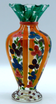 Tracy Porter Hand Painted Glass Vase with Flowers &amp; More - £12.78 GBP