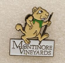 Vintage Jewelry Beaver Hike Lapel Pin Montinore Vineyard Webfoot Walkers... - $12.86