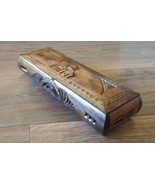 Handcrafted Long Armenian Wooden Box with Saint Hripsime Church and Moun... - €71,44 EUR