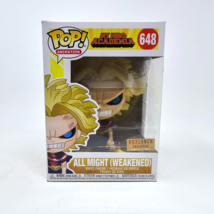 Funko Pop My Hero Academia All Might Weakened #648 Box Lunch With Protector - £16.03 GBP
