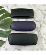 Lot of 3 Hard Shell Eye Glasses Sunglasses Cases Black Purple Calvin Klein - $351.96 MXN