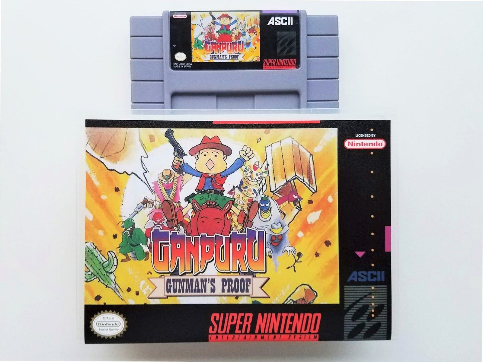 Ganpuru: Gunman's Proof - (Game / Case) SNES Super Nintendo (English Translated)
