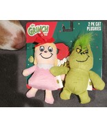 The Grinch 2-Pack Plush Cat Kicker Toy Cindy Lou Who Fuzzy Feathers Plus... - $132.52 MXN