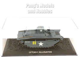 LVT(A)-I LVT Alligator Landing Vehicle MARINES &amp; Display Case - 1/72 Scale Model - £31.14 GBP