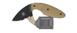 Kabar Original TDI Half Serrated Fixed 2in Blade Knife w Sheath - £35.55 GBP