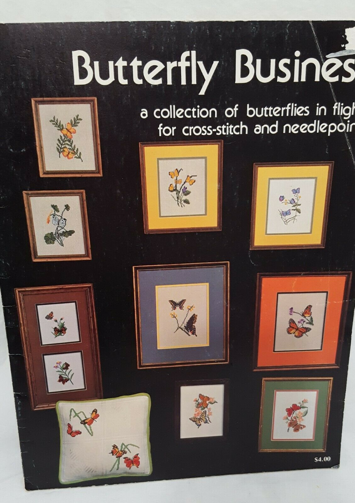 Butterfly Business Cross Stitch Needlepoint Collection Butterflies Flight 1997 - $14.99