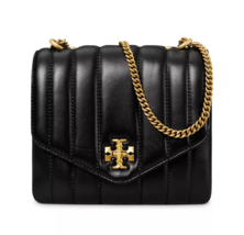 Tory Burch KIRA Quilted Leather Square Mini Crossbody ~NWT~ Black - £312.19 GBP