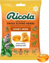 Ricola Natural Herb Cough Suppressant &amp; Throat Drops, Honey Herb, 24 Drops, 1 co - £12.75 GBP