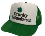 Funny St Patricks Day Hat Drunky McDrunkerson Trucker Hat Adjustable Gre... - £14.04 GBP
