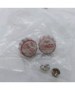 Vintage Enjoy Coca Cola Bottle Cap Design Earrings - €12,78 EUR