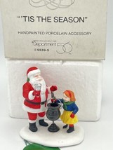 Dept 56 Tis The Season Dickens Village Retired Santa &amp; Child Accessory NIB - $18.37