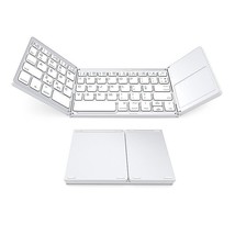 Multi Device Universal Wireless Bluetooth Keyboard Foldable Keyboard with Touch - £26.36 GBP