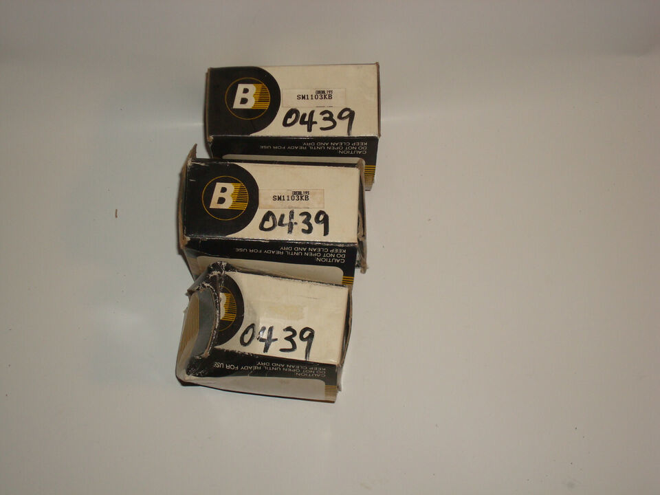 Lot of 3 &quot;Bearings Limited&quot; SM103KB Bearing Inserts with collar 1-3/16&quot; ... - $66.76