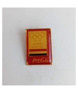 Vintage Coca-Cola Magyar Olimpiai Gizottsag Hungary Olympics Lapel Hat Pin - $227.92 MXN