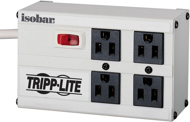 Isobar 4 Outlet Surge Protector Power Strip, 6Ft. Cord, Right Angle Plug... - $141.56