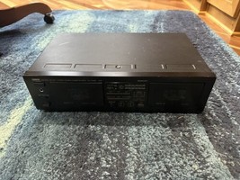 Yamaha KX-W262 Stereo Double Cassette Deck For Parts Half working - $39.60