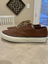 Sperry Top Sider Men’s/Youth Leather Lace-up Boat Casual Shoes Tan Size 4.5 NEW - $40.00