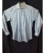 Peter Millar Plaid Long Sleeve Button Front Shirt Medium Blue ✨✨ - $19.80