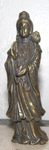 Vintage Brass Hindu Kuan Yin Collectible Statue Sculpture Figurine - £74.72 GBP