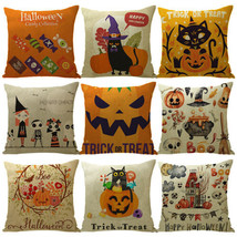 Halloween Vintage Pillows Cover Pillow Case Sofa Throw Cushion Cover 11Colors  - £7.20 GBP
