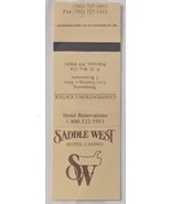 Saddle West Hotel Casino Pahrump, Nevada Matchbook - $4.95