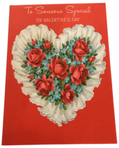 Hallmark Valentines Day Card Roses To Someone Special I Think World Of Vintage - £3.98 GBP