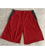 All In Motion Boys Red Gray Athletic Shorts Pockets XL 16 - £7.32 GBP