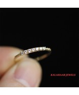 Minimalist Diamond Ring Gold | Royal Luxury Elegant Gold Wedding Ring | ... - £79.88 GBP