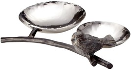 Tray CYAN DESIGN BIRD Brass Silver Bronze Gold Leaf Iron - $159.00