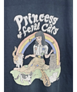 Princess Of Feral Cats T-shirt Women&#39;s Size M Black Heavy Cotton Gildan - $12.69