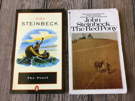 Lot of 2 John Steinbeck  Bools - The Pearl, The Red Pony - $7.59