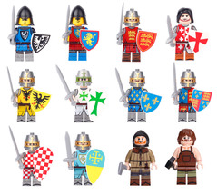 Medieval Europe Castle Knights &amp; Soliders Assortment 12pcs Minifigure Co... - £3.05 GBP+