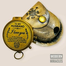 Boussole de navigation en laiton antique cadeau d&#39;anniversaire couple femme... - £21.79 GBP