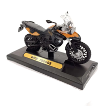BMW F800GS Orange/ Black Motorcycle Model, Motormax Scale 1:18 - $44.76