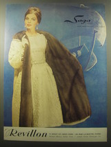 1959 Revillon Saga Mink Fur Coat Advertisement - £11.81 GBP
