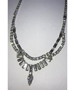 Vintage Kramer Rhinestone Necklace Bride Retro Wedding Hollywood Regency... - €33,86 EUR