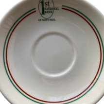 1st National Bank of ST PAUL MN Advertising Saucer Syracuse China USA vt... - $5.39