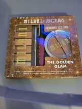 MILANI x JUICY JAS The Golden Glam Eyeshadow Palette-Highlighter Duo-Lip Crayon - £11.87 GBP