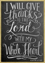 I Will Give Thanks To The Lord With All My Heart NEW Fridge Magnet 2.5&quot;x... - £4.59 GBP