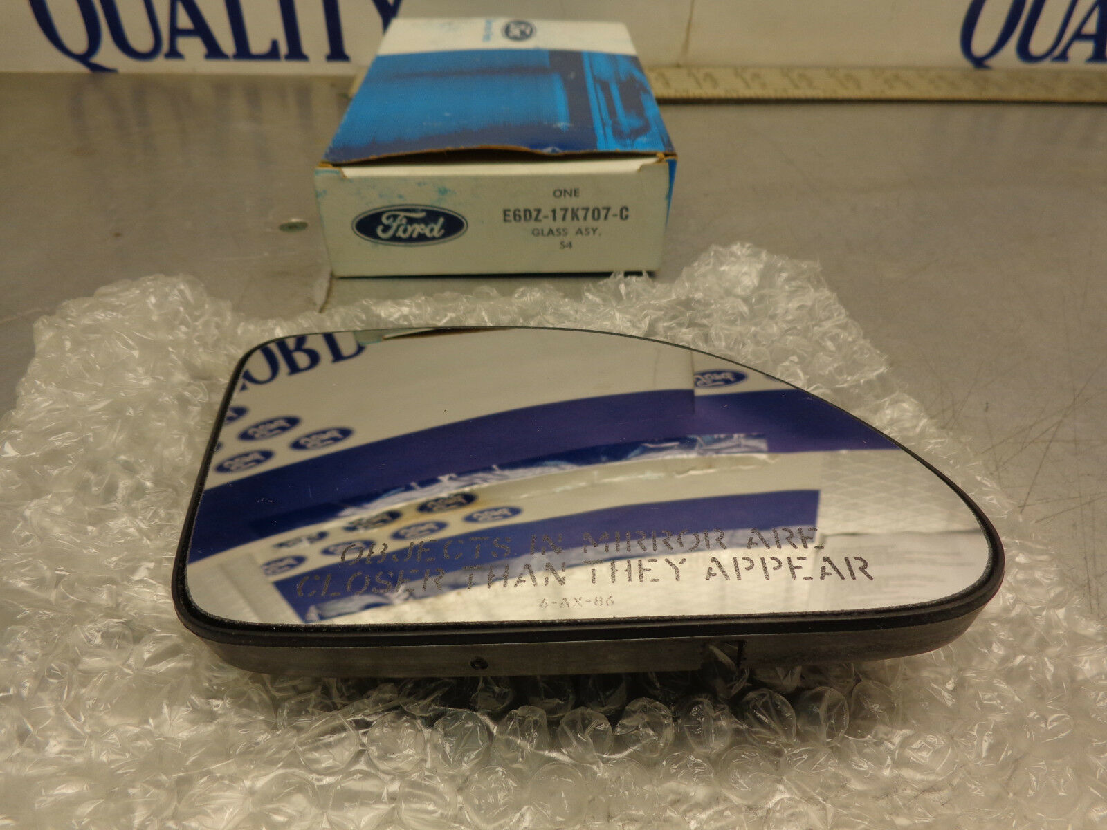 FORD OEM E6DZ-17K707-C Right Rear View Mirror Glass Base 86 87 88 Taurus... - $19.33