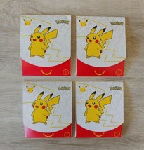 2021 Pokemon 25th Anniversary McDonald&#39;s Happy Meal Toy Cards 4 PACKS NEW SEALED - £23.46 GBP