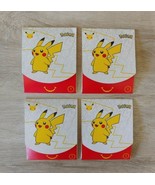 2021 Pokemon 25th Anniversary McDonald&#39;s Happy Meal Toy Cards 4 PACKS NE... - $29.70